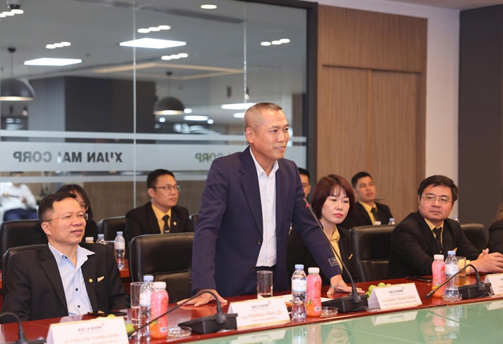 Ông Đặng Trung Dũng - Phó Tổng Giám đốc thường trực BAC A BANK phát biểu tại buổi Lễ. Nguồn ảnh BAC A BANK