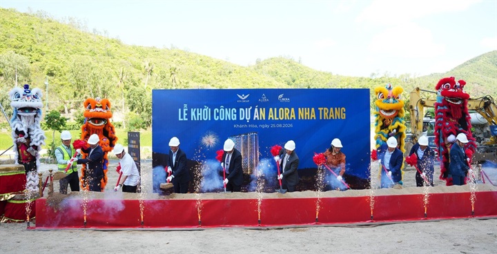Alora Nha Trang chính thức khởi công cuối tháng 8/2026 và đang được đẩy mạnh thi công. (nguồn: KDI Group)
