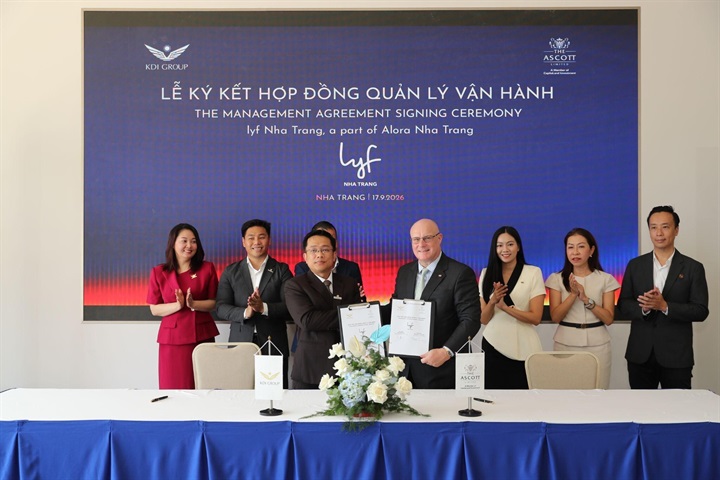 Đại diện KDI Group và The Ascott Limited ký kết hợp tác (nguồn: KDI Group)