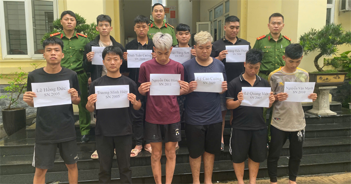 Các đối tượng liên quan. (Ảnh: Công an Hải Phòng)