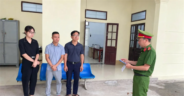 Ba bị can bị khởi tố. (Ảnh: Công an Phú Thọ)