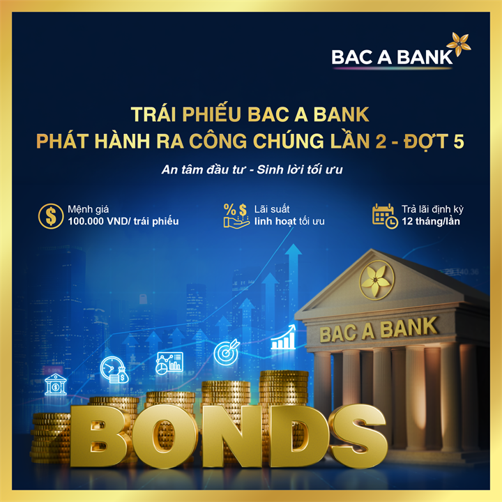 BAC A BANK chính thức chào bán hơn 15 triệu trái phiếu với mệnh giá 100.000 VNĐ/trái phiếu. Nguồn ảnh BAC A BANK
