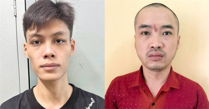 Các đối tượng (từ trái qua phải): Bùi Văn Đức, Hoàng Lý Hùng. (Ảnh: Công an Tuyên Quang)