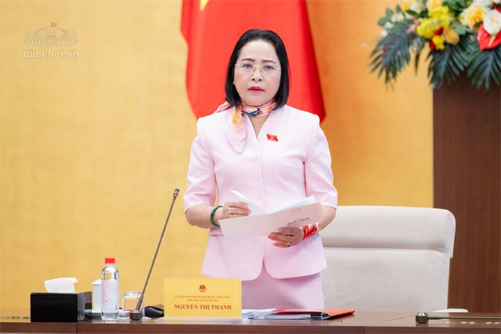 Phó Chủ tịch Quốc hội Nguyễn Thị Thanh (Ảnh: Media Quốc hội).