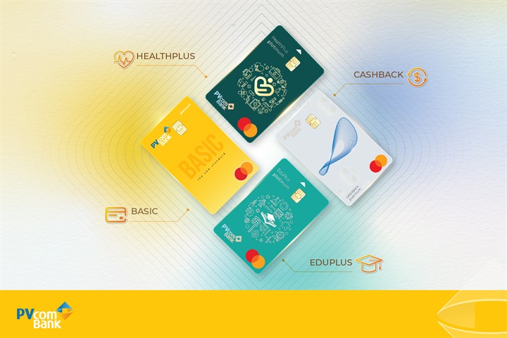 PVcomBank ra mắt 04 dòng thẻ tín dụng mới, đáp ứng nhu cầu chi tiêu linh hoạt của khách hàng. Nguồn ảnh PVcomBank