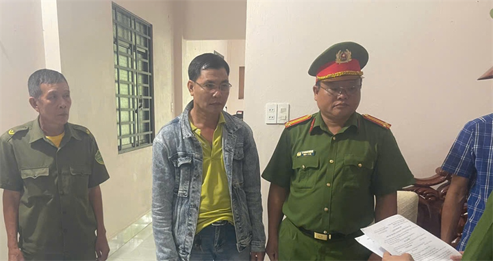 Bị can Vũ Đình Quang. Ảnh: Ngọc Khuê/Công an An Giang