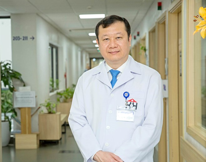 TS.BS Bùi Vinh Quang, Giám đốc Bệnh viện Ung bướu Hà Nội. Ảnh: Sở Y tế Hà Nội