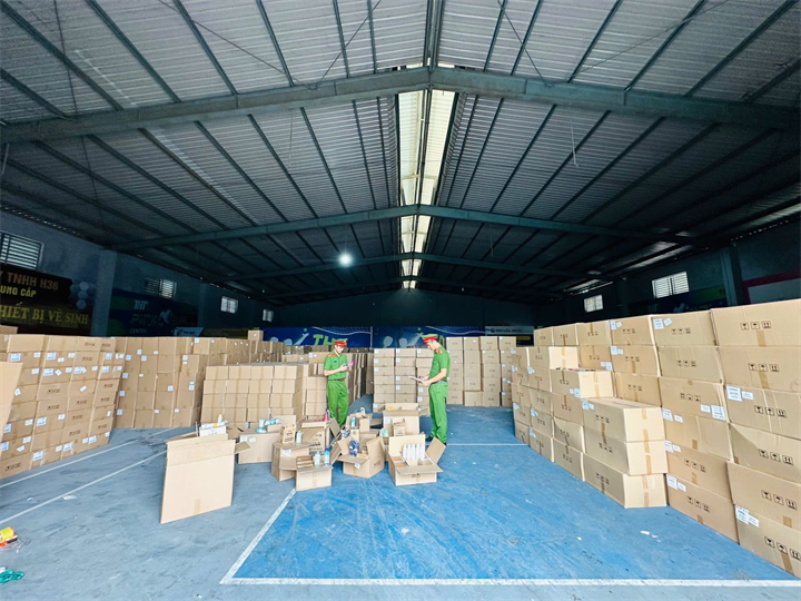 Tang vật bị thu giữ tại cơ quan Công an. Ảnh: Công an tỉnh Thanh Hóa