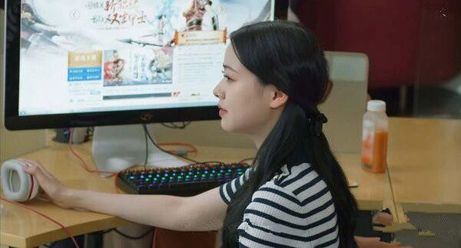 Nhân vật Bối Vy Vy sau khi thay bằng gương mặt của diễn viên Vương Chu Duyệt. Ảnh: 163