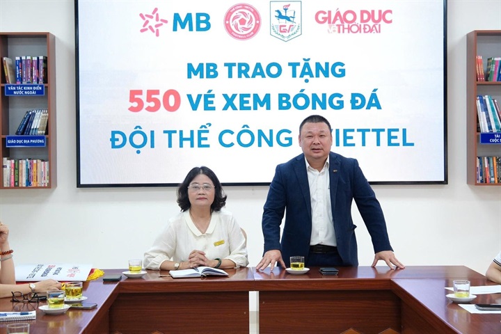 Ông Chu Hải Công, Giám đốc Quan hệ công chúng MB phát biểu tại sự kiện.Nguồn ảnh MB