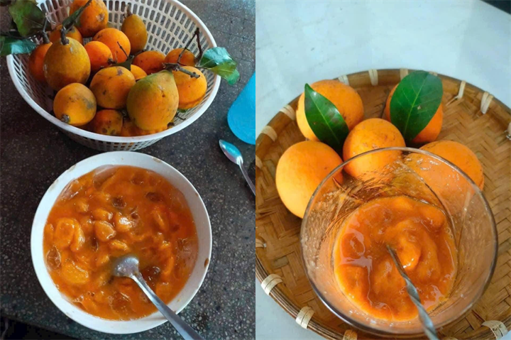 Quả gùi dầm đường, thêm chút đá thành thức uống giải nhiệt lạ miệng. Ảnh: Lâm Lu Na/VietNamnet