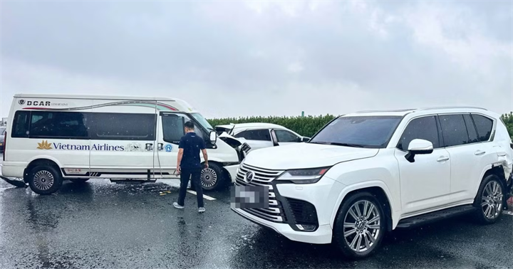 Hiện trường vụ tai nạn.