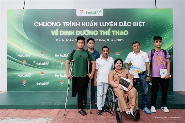Chúc các vận động viên khuyết tật thể thao Việt Nam chinh phục thành công trong kỳ thi đấu sắp tới. Nguồn ảnh Herbalife Việt Nam