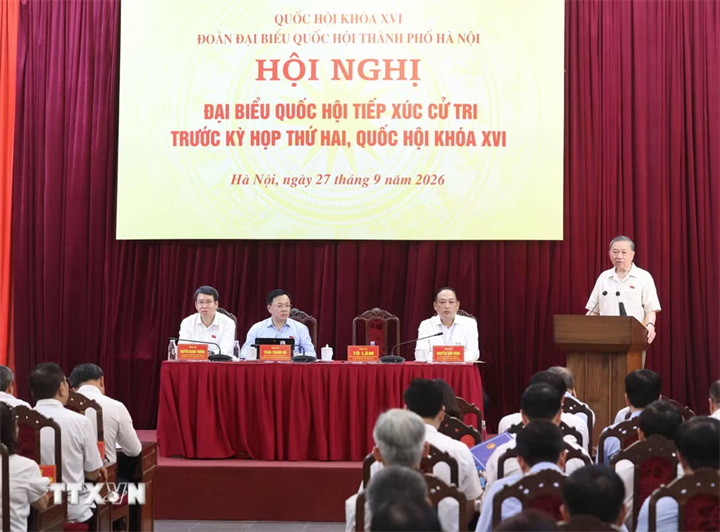 Tổng Bí thư, Chủ tịch nước Tô Lâm phát biểu. (Ảnh: Thống Nhất/TTXVN)