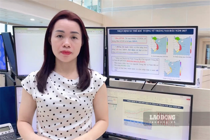 Bà Tạ Thị Hồng An cho biết, từ nay đến cuối năm, có xu thế thiếu hụt mưa do tác động của El Nino. Ảnh: Quỳnh Hương/ Lao động.