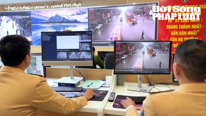 CSGT Hà Nội tăng cường ứng dụng camera AI trong giám sát, xử lý vi phạm giao thông.