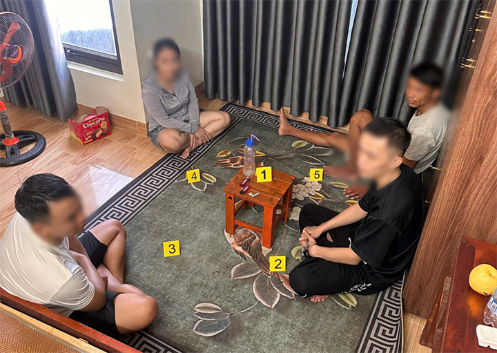 Các đối tượng liên quan vụ án. Ảnh: Công an tỉnh Hưng Yên