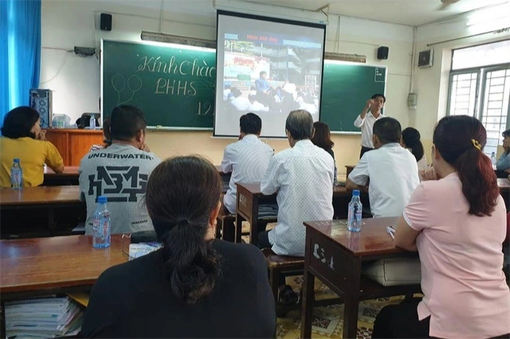 Một buổi họp phụ huynh. Ảnh: Dân Trí