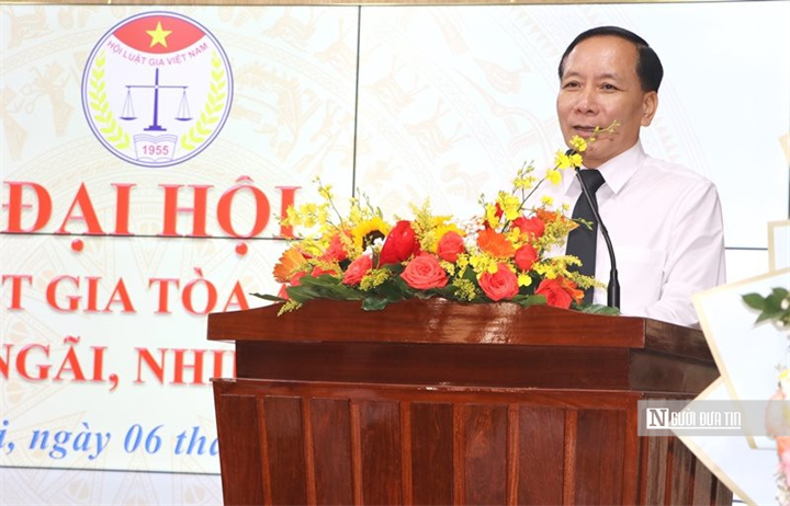 Ông Phạm Trung Uy, Chủ tịch Hội Luật gia tỉnh Quảng Ngãi.