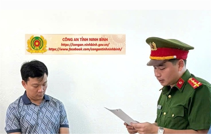 Cơ quan Cảnh sát điều tra Công an tỉnh Quyết định khởi tố bị can trong vụ án.Ảnh Công tỉnh Ninh Bình.