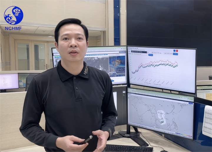Ông Vũ Tuấn Anh, Dự báo viên Phòng Dự báo thời tiết, Trung tâm Dự báo Khí tượng Thuỷ văn Quốc gia