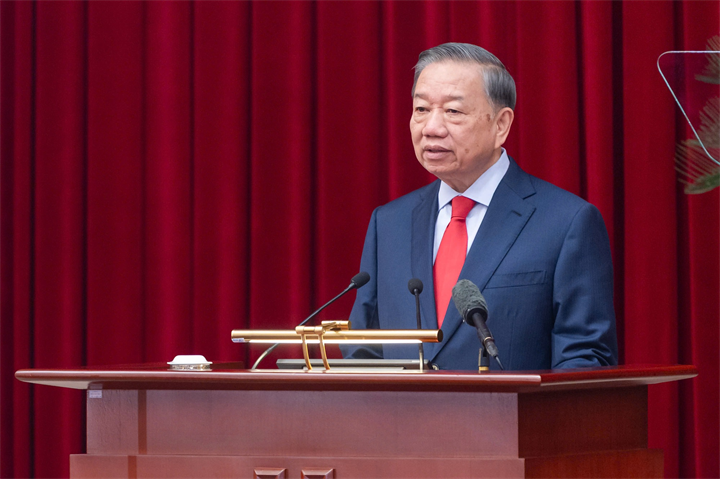 Tổng Bí thư, Chủ tịch nước Tô Lâm phát biểu khai mạc Hội nghị - Ảnh: chinhphu.vn/Nhật Bắc