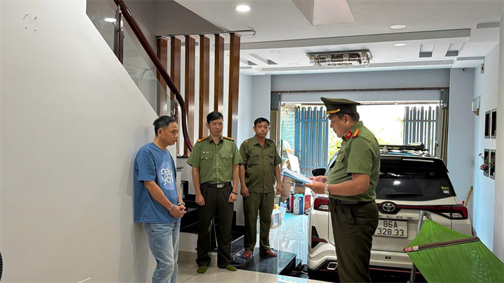 Đối tượng Nguyễn Hoàng Tuấn. Ảnh: Công an tỉnh Đồng Tháp