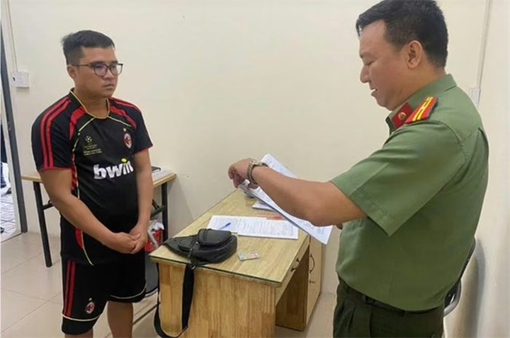 Đối tượng Nguyễn Trọng Nghĩa. Ảnh: Công an tỉnh Đồng Tháp.