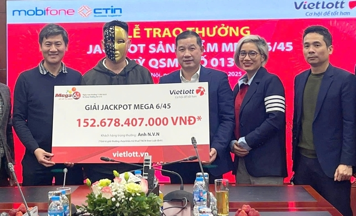 Anh N. trúng độc đắc khủng hơn 152 tỷ đồng. (Ảnh: Đại Việt)/ Theo VTC News.