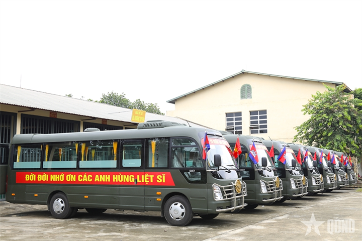 Dàn xe chuyên dùng chở hài cốt liệt sĩ bảo đảm cho các đội tìm kiếm, quy tập hài cốt liệt sĩ được Viện Kỹ thuật cơ giới quân sự cải tạo.