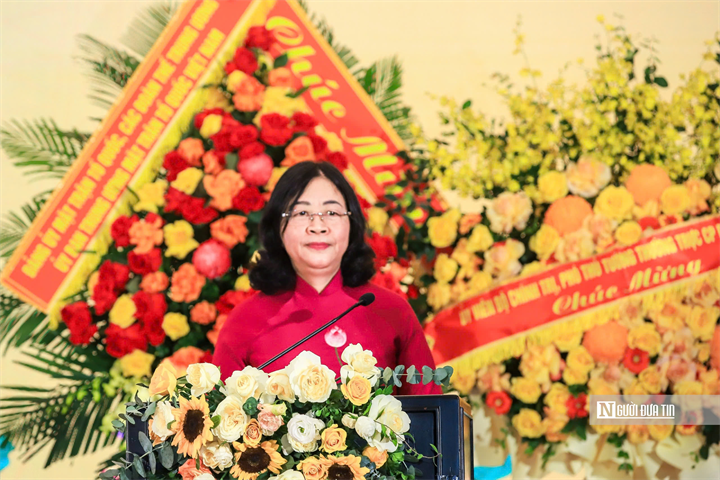 Đồng chí Bùi Thị Minh Hoài - Ủy viên Bộ Chính trị, Bí thư Trung ương Đảng, Chủ tịch Ủy ban Trung ương Mặt trận Tổ quốc Việt Nam.