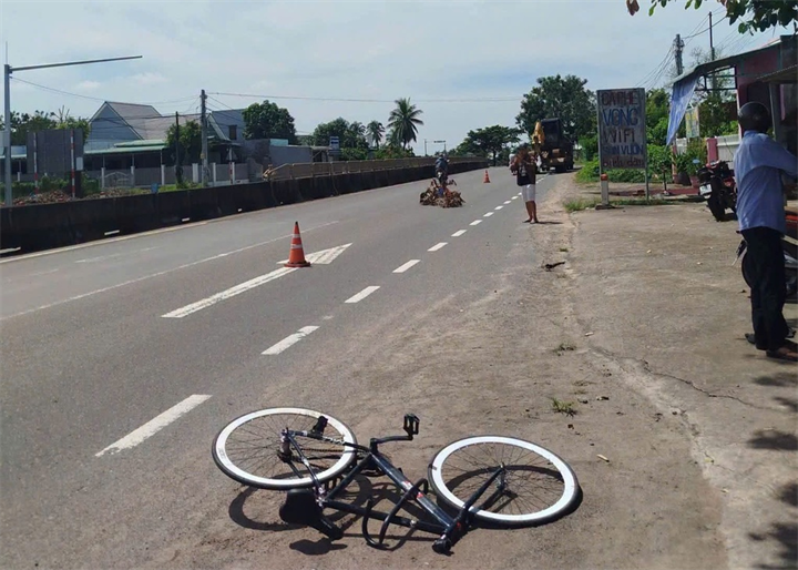 Hiện trường vụ tai nạn. Ảnh: Dân Trí