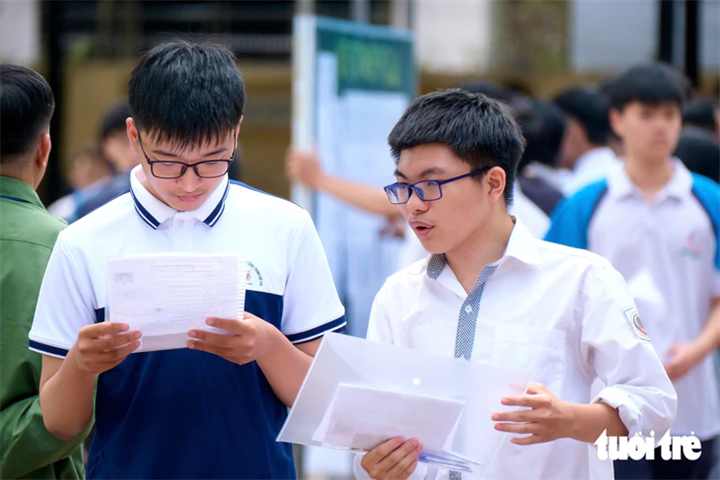 Thí sinh tham dự kỳ thi tốt nghiệp THPT năm 2026. Ảnh: Nguyên Bảo/Tuổi trẻ Online