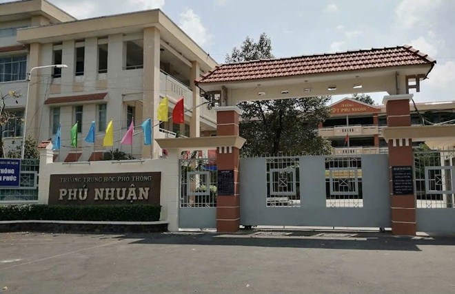 Trường THPT Phú Nhuận. Ảnh: Lao động