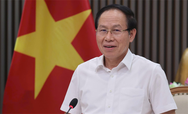 Phó thủ tướng Lê Tiến Châu phát biểu chỉ đạo tại cuộc họp. Ảnh: VGP
