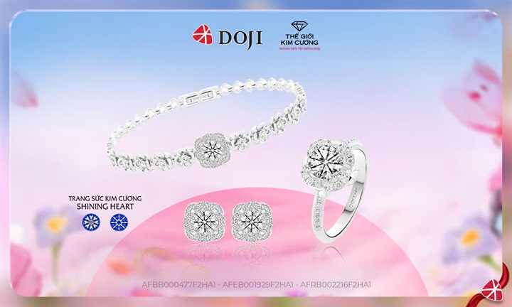 Trang sức vàng 14K/18K - điểm nhấn ghi dấu ấn cho những khoảnh khắc đặc biệt. Nguồn ảnh Doji