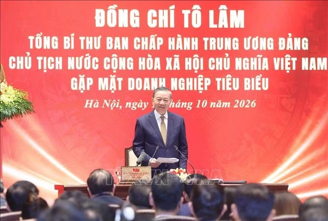 Tổng Bí thư, Chủ tịch nước Tô Lâm phát biểu. Ảnh: Thống Nhất/TTXVN