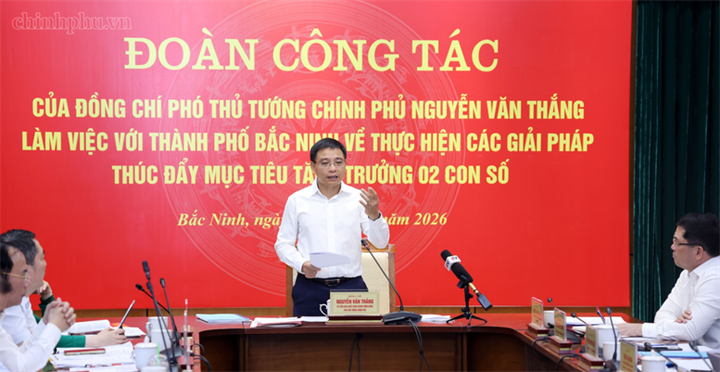 Phó Thủ tướng đã giải quyết các kiến nghị cụ thể của Bắc Ninh với tinh thần tạo mọi thuận lợi để Thành phố phát triển hơn nữa - Ảnh: chinhphu.vn/Đức Tuân