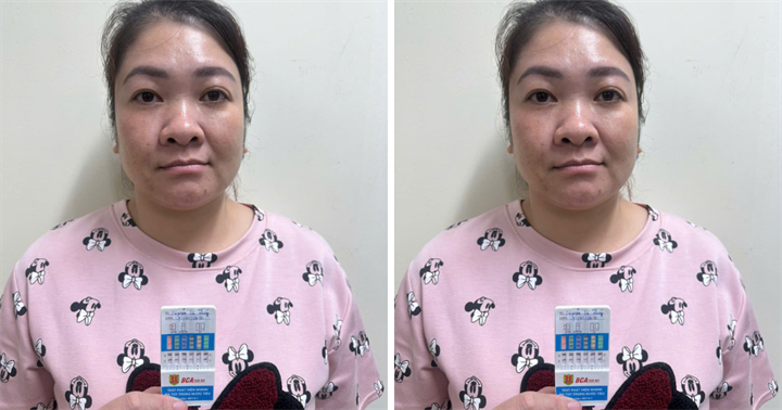 Đối tượng truy nã Nguyễn Thị Thúy tại cơ quan Công an. (Ảnh: Công an Quảng Ninh)