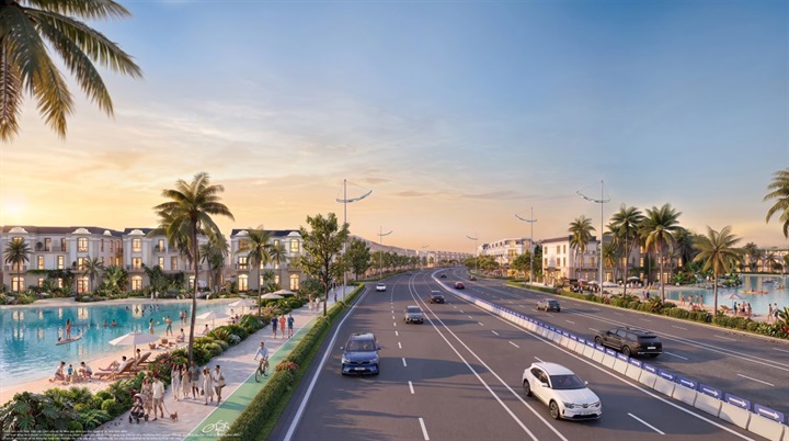 Hạ tầng kết nối thuận tiện tạo động lực để Vịnh Tiên đón làn sóng thương mại đầu tiên. Nguồn ảnh Vingroup