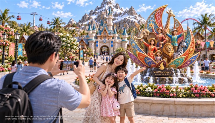 Hành trình vui chơi kết hợp lưu trú mở thêm các khung giờ chi tiêu, tạo cơ hội cho nhà phố Vịnh Tiên. Nguồn ảnh Vingroup