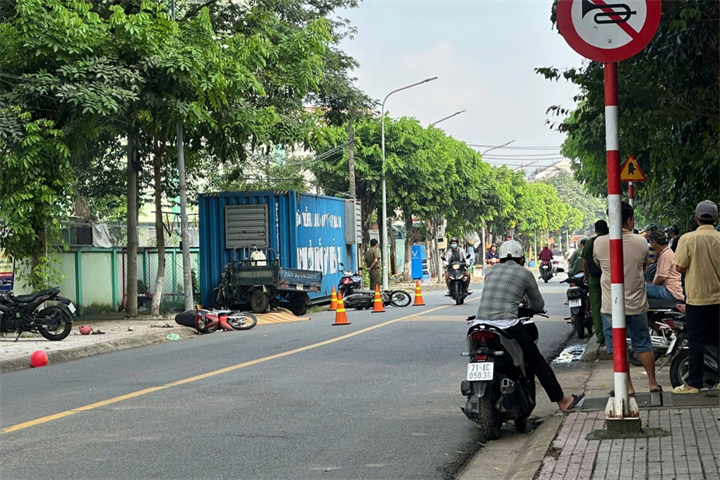 Hiện trường vụ tai nạn. Ảnh: Dân trí