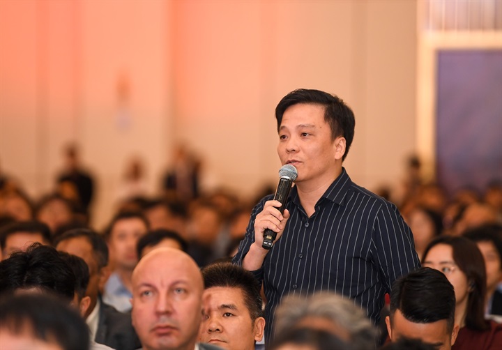 Đại diện doanh nghiệp bày tỏ sự quan tâm tới cơ hội hợp tác cùng Vingroup. Nguồn ảnh Vingroup