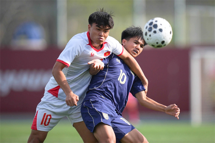 U23 Việt Nam và U23 Thái Lan trong lần so tài gần đây nhất tại CFA Team China 2026. Ảnh: VFF