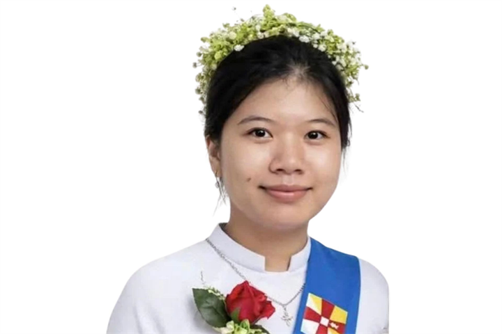 Thiếu nữ Nguyễn Hoàng Khánh Vy. Ảnh: Công an xã Xuân Đường/Vietnamnet