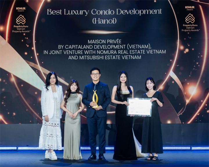 Dự án Maison Privée được vinh danh tại hạng mục Dự án căn hộ hạng sang xuất sắc (Hà Nội) và Thiết kế dự án căn hộ xuất sắc. Nguồn ảnh CLD