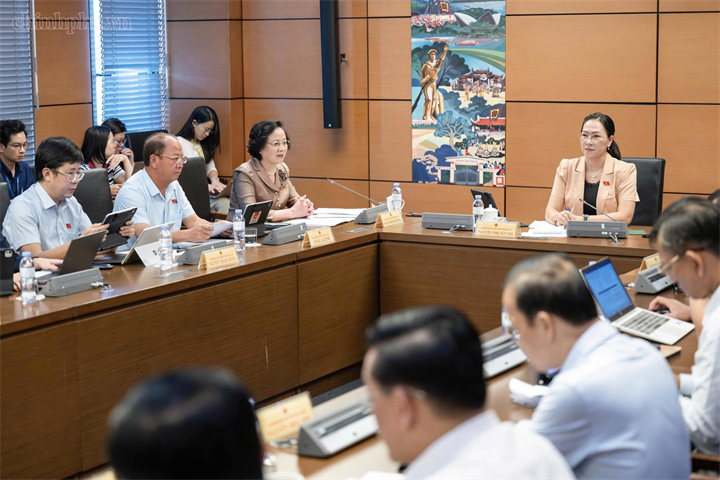 Các đại biểu Quốc hội tại tổ 15 thảo luận - Ảnh: chinhphu.vn