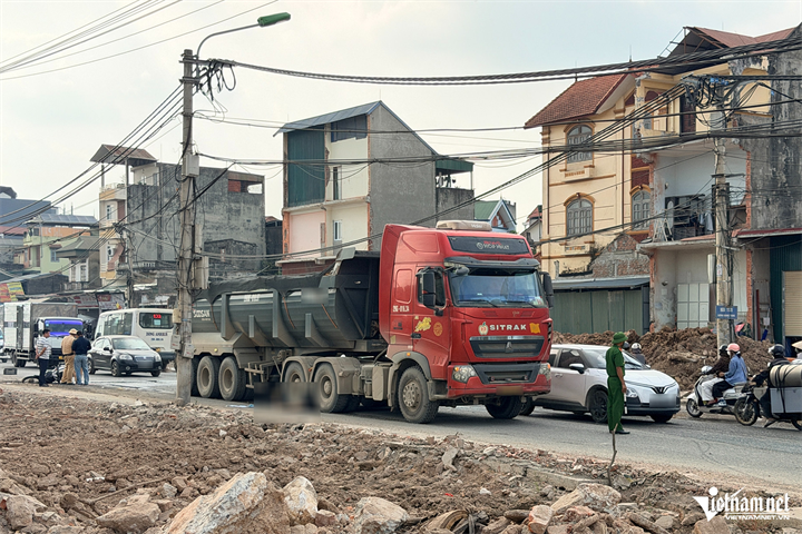 Hiện trường vụ tai nạn giao thông. Ảnh: Đình Hiếu