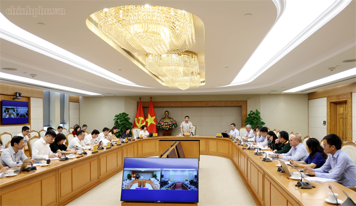 Phó Thủ tướng Nguyễn Văn Thắng chủ trì phiên họp thứ tư của Hội đồng điều hành Trung tâm Tài chính Quốc tế - Ảnh: chinhphu.vn/Đức Tuân