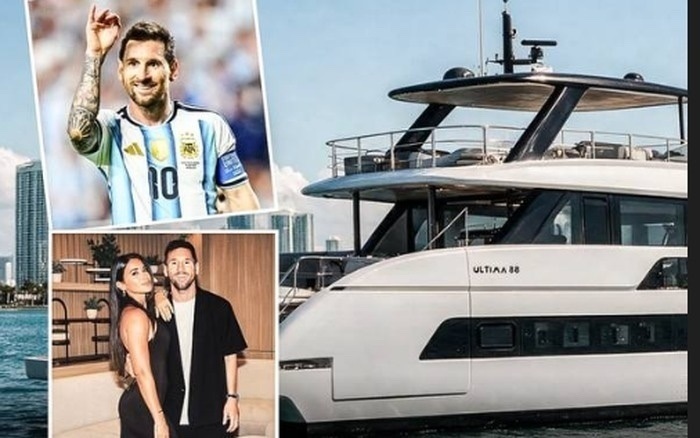Siêu du thuyền trị giá trăm tỷ đồng của Lionel Messi. (Ảnh: VTCnews)